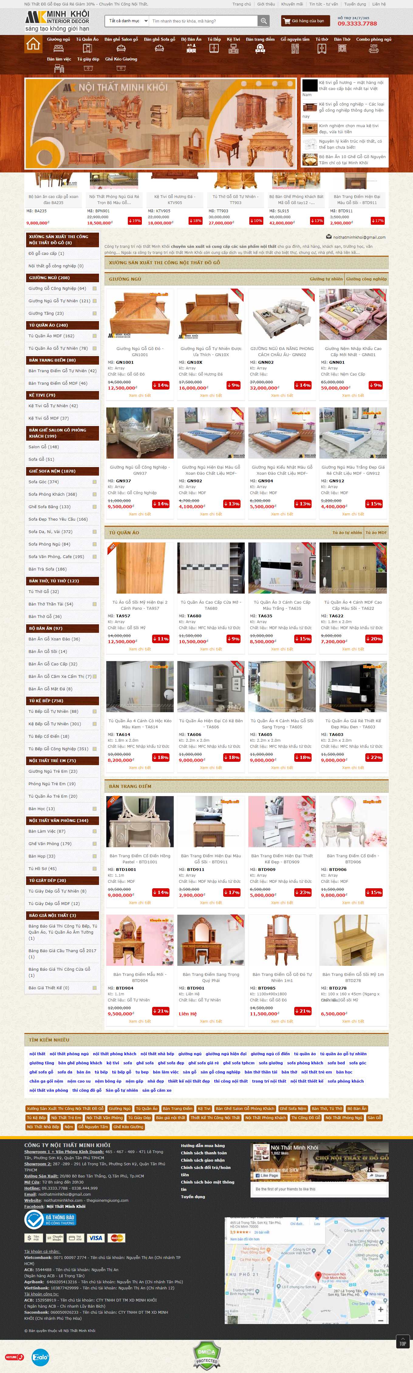 [thietbibeca] Thiết kế Website Web Huyện Thanh Oai - noithatminhkhoicom