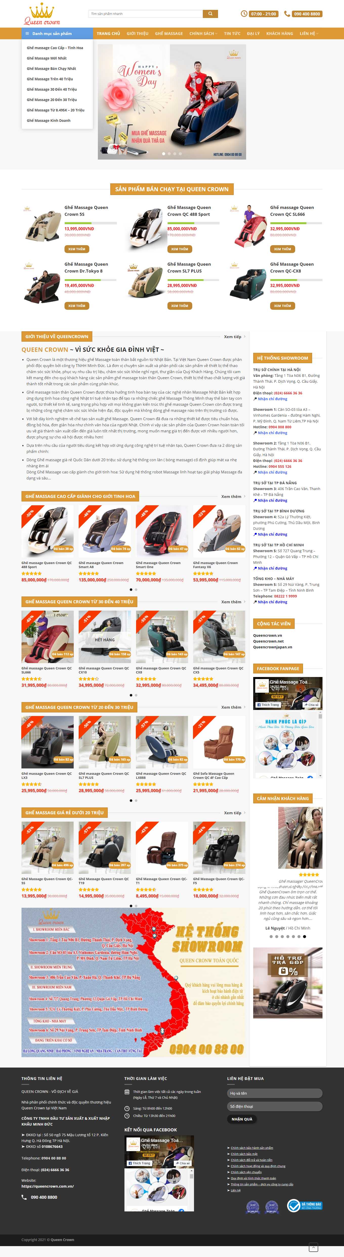 Thiết kế Website Web Huyện Phú Xuyên - queencrowncomvn