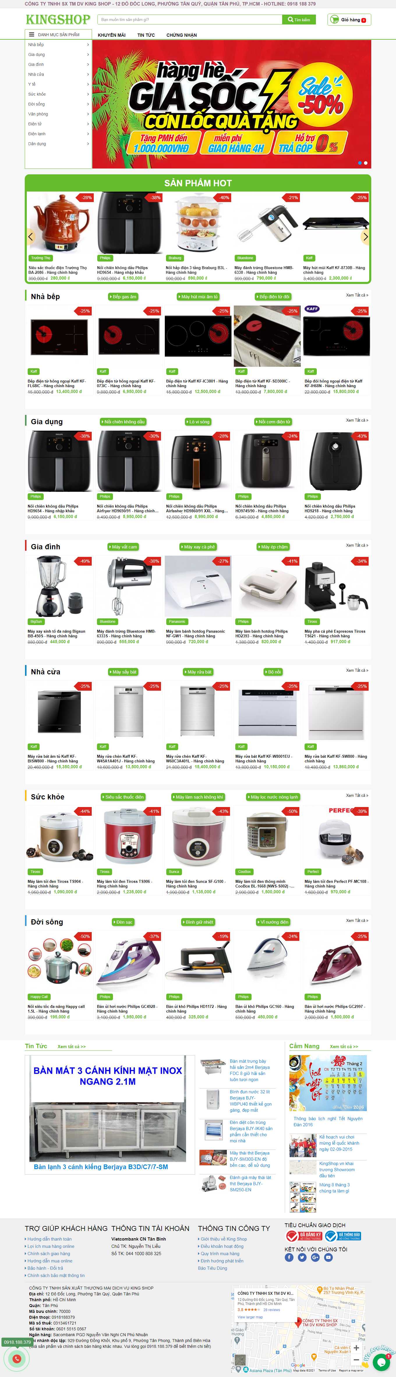 Thiết kế Website Web Huyện Phú Xuyên - kingshopvn