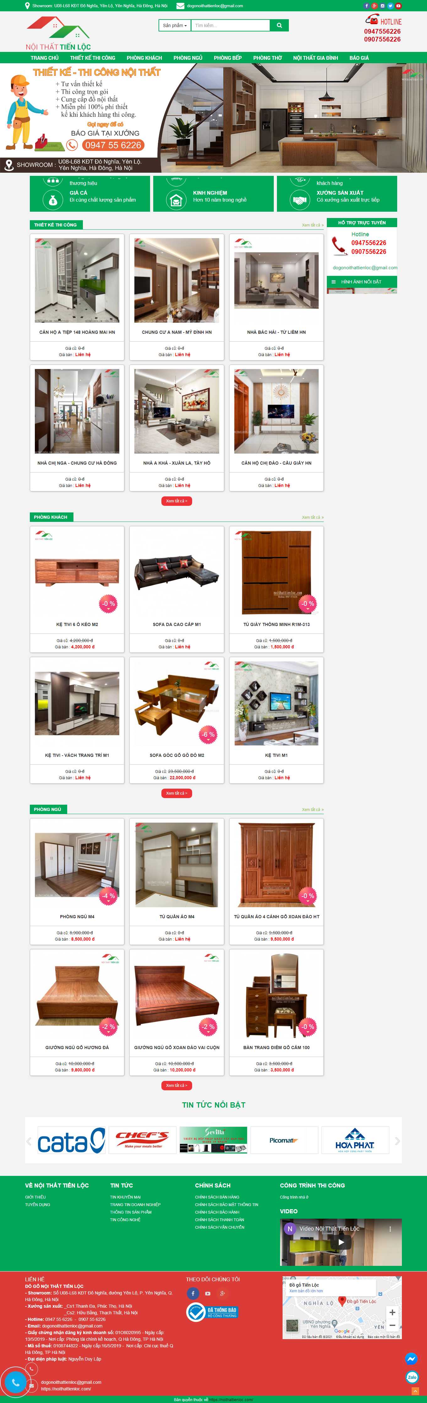 Thiết kế Website Web Huyện Phú Xuyên - noithattienloccom