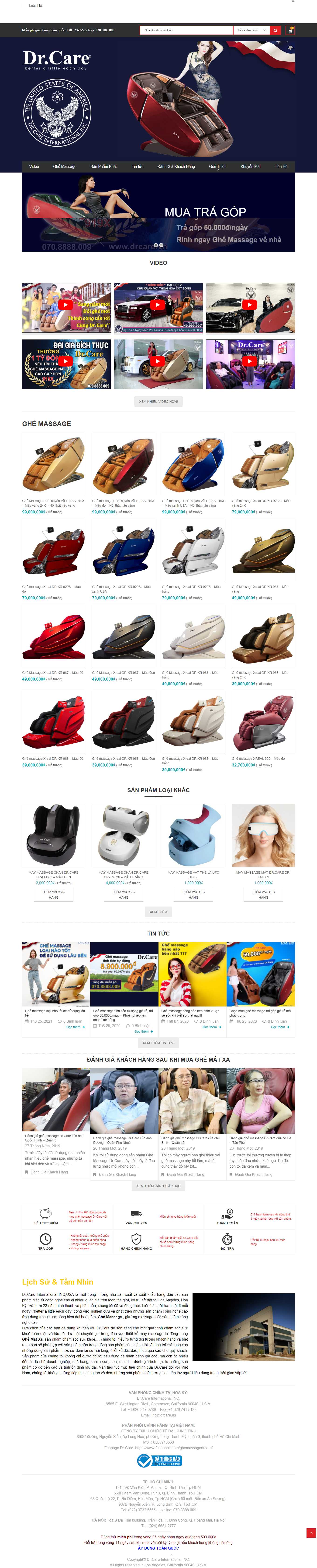 Thiết kế Website Web Huyện Phú Xuyên - wwwdrcarevn