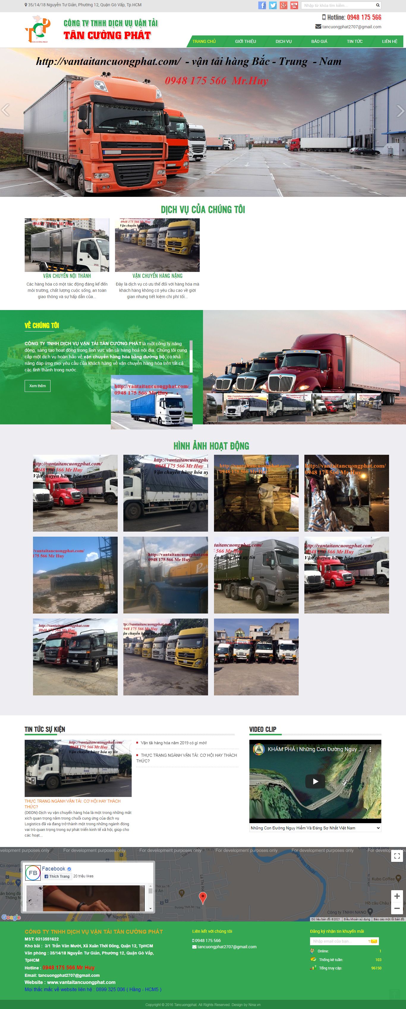 [zema] Thiết kế Website web dịch vụ - vantaitancuongphatcom