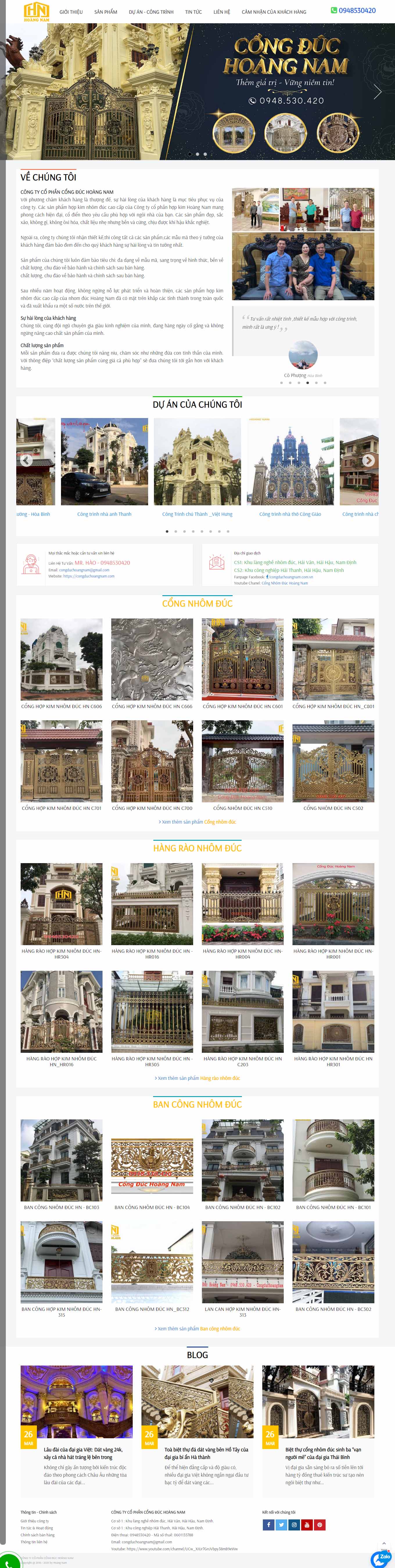 [gomsuhcm] Thiết kế Website Web Miền Bắc - congduchoangnamcom