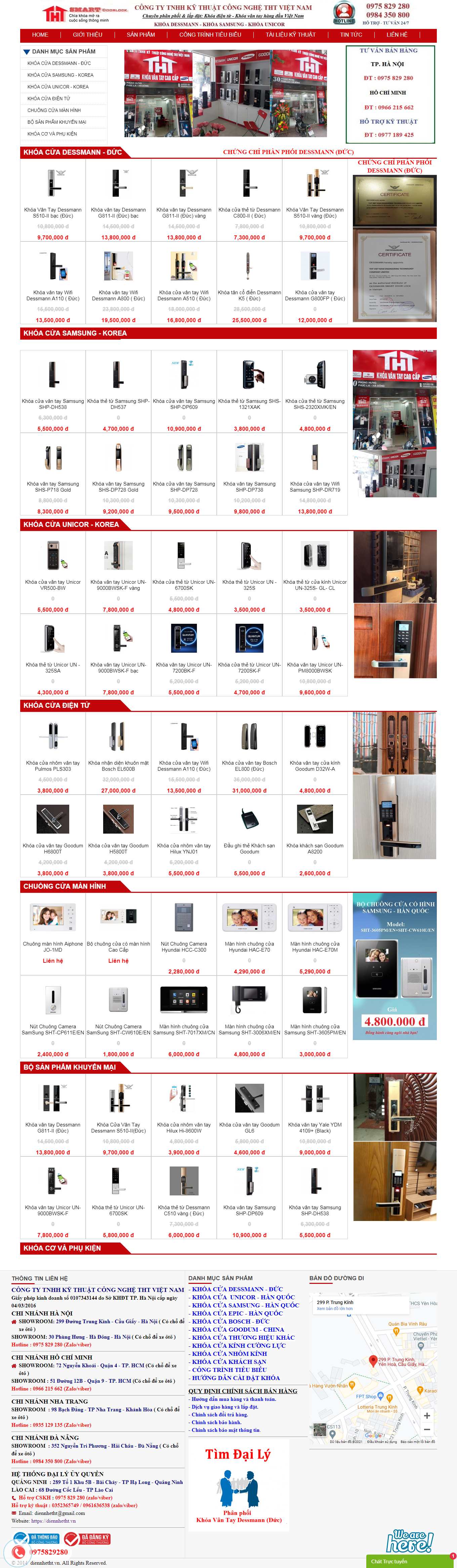 [gomsuhcm] Thiết kế Website Web Miền Bắc - diennhethtvn