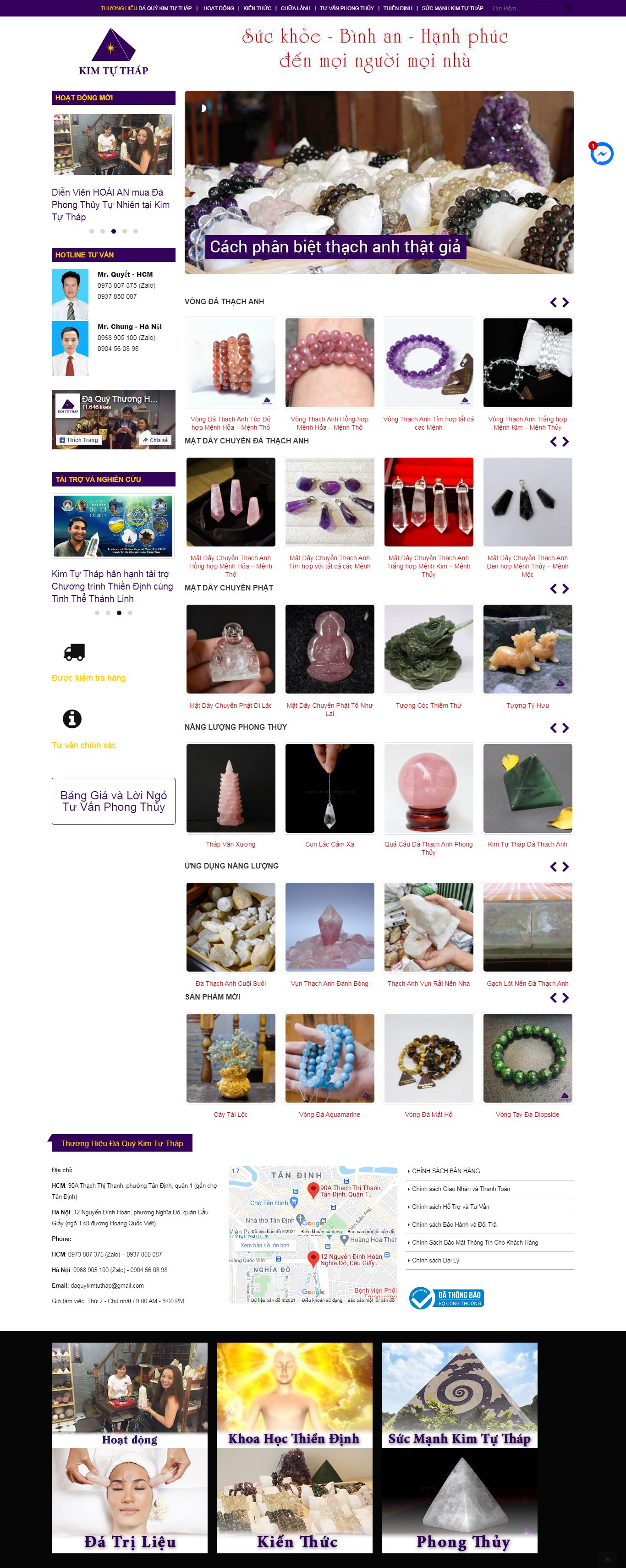 [phongthuyso] Thiết kế Website web phong thủy cuộc sống - kimtuthapvn