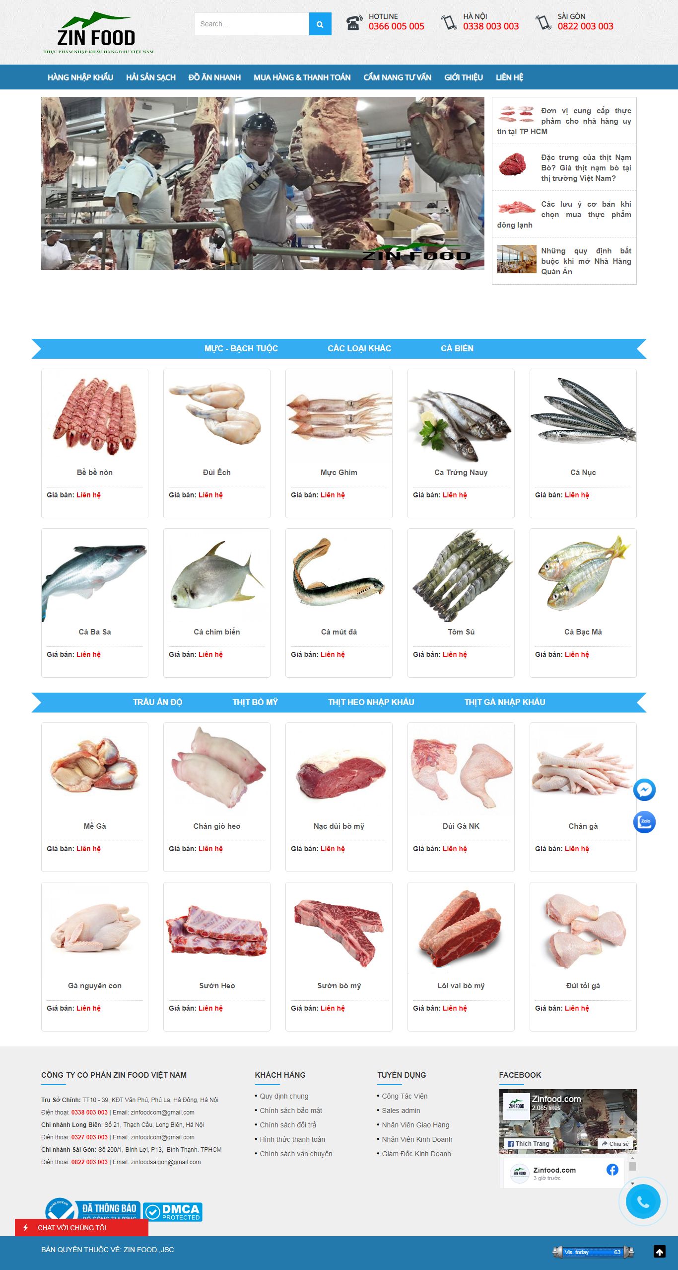 [homefarm] Thiết kế Website web uy tín hà nội - zinfoodcom