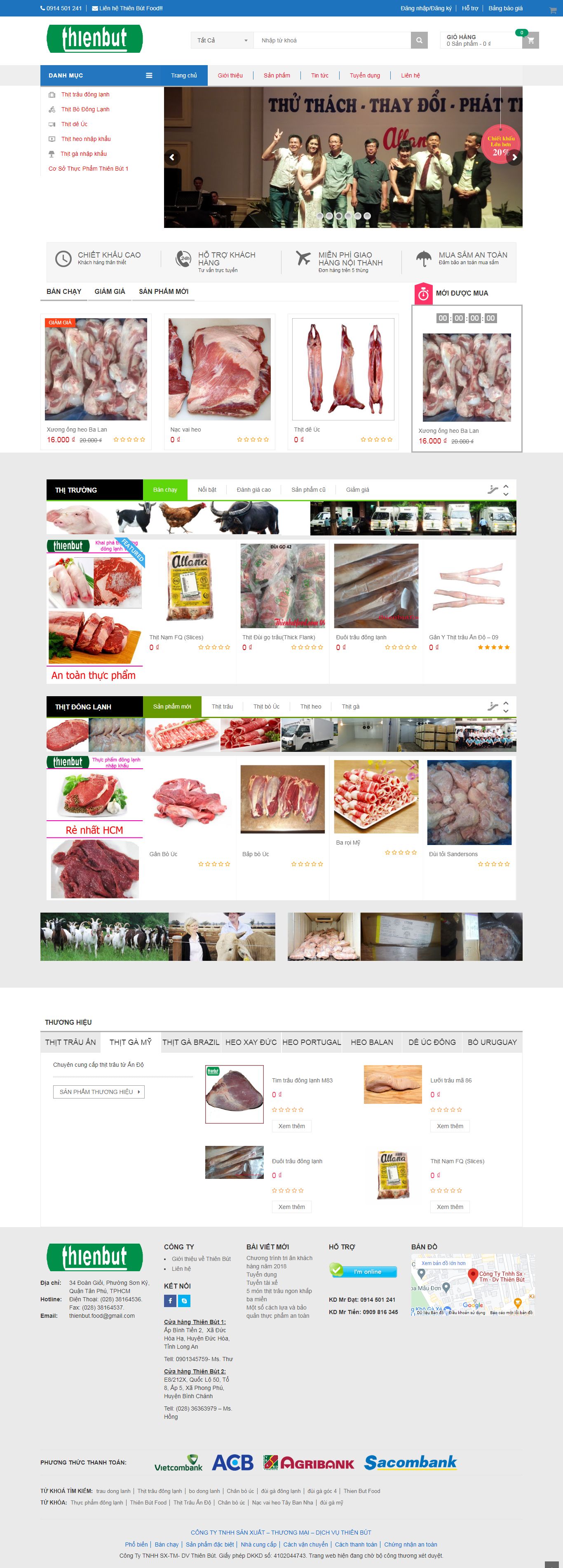 [greengood] Thiết kế Website web tốt nhất hà nội - thienbutfoodcom