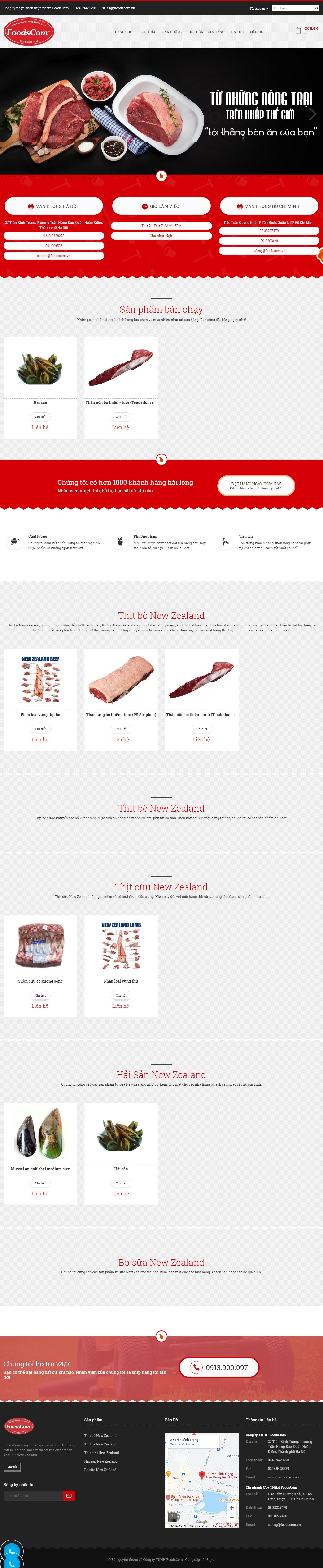 [greengood] Thiết kế Website web tốt nhất hà nội - foodscomvn