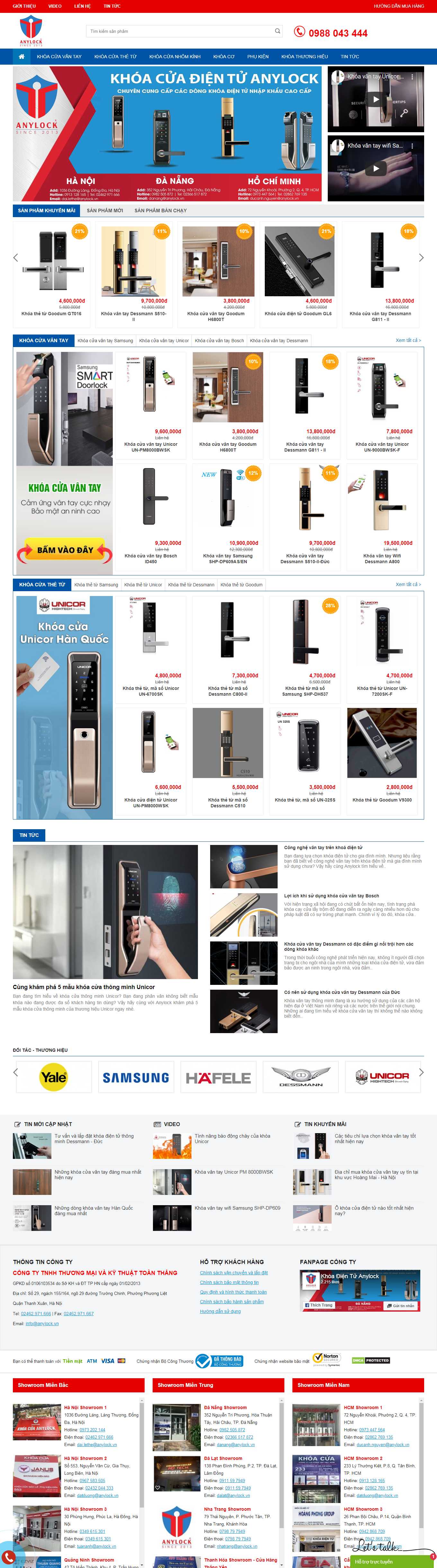 [nhomduclc] Thiết kế Website Web Miền Nam - anylockvn