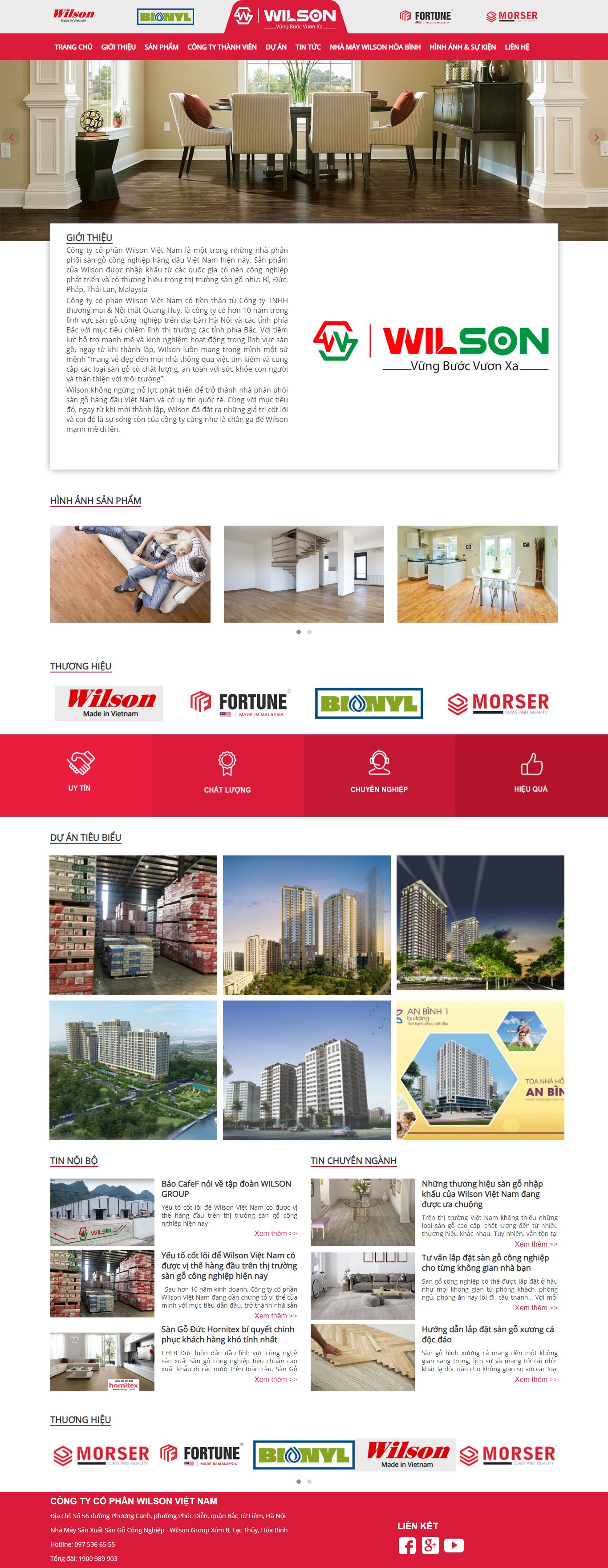 Thiết kế Website web Quận Long Biên - wilsongroupcomvn
