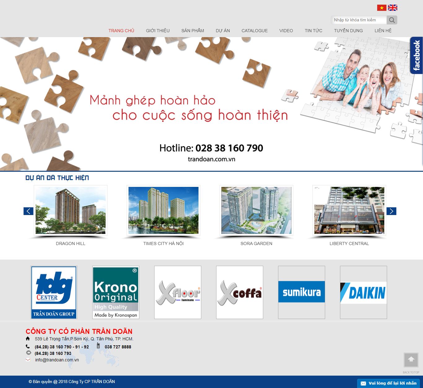 Thiết kế Website web Quận Long Biên - trandoancomvn