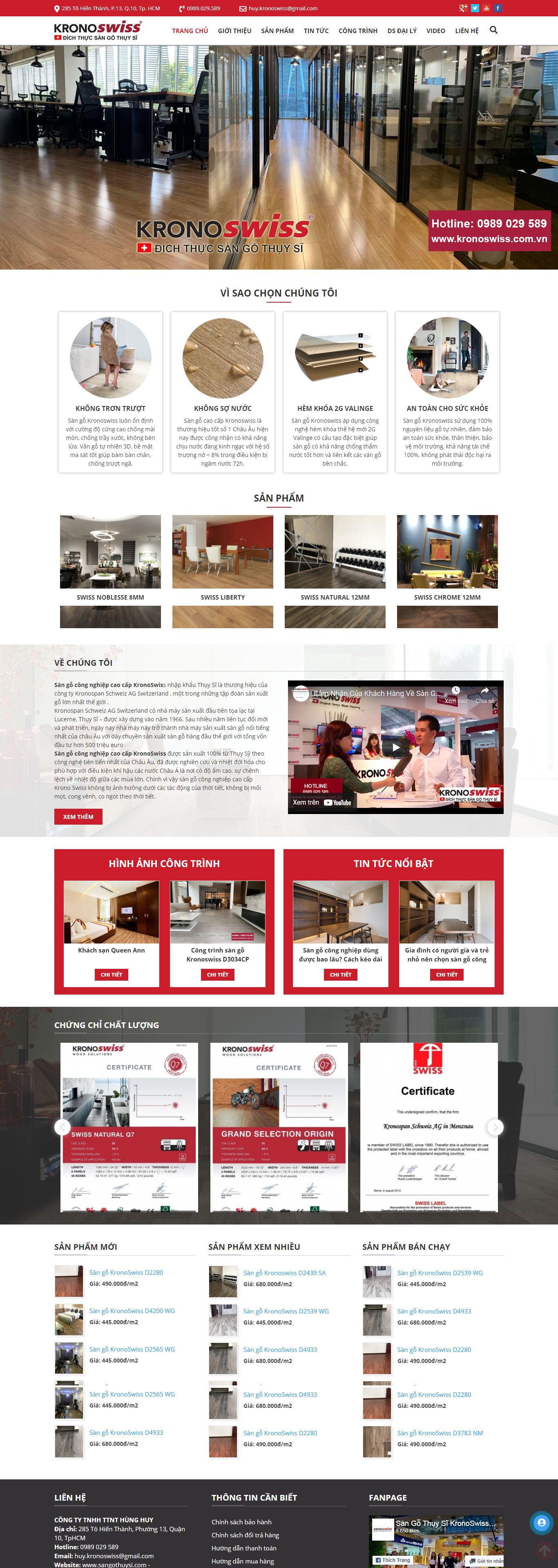 Thiết kế Website web Quận Long Biên - sangothuysicom