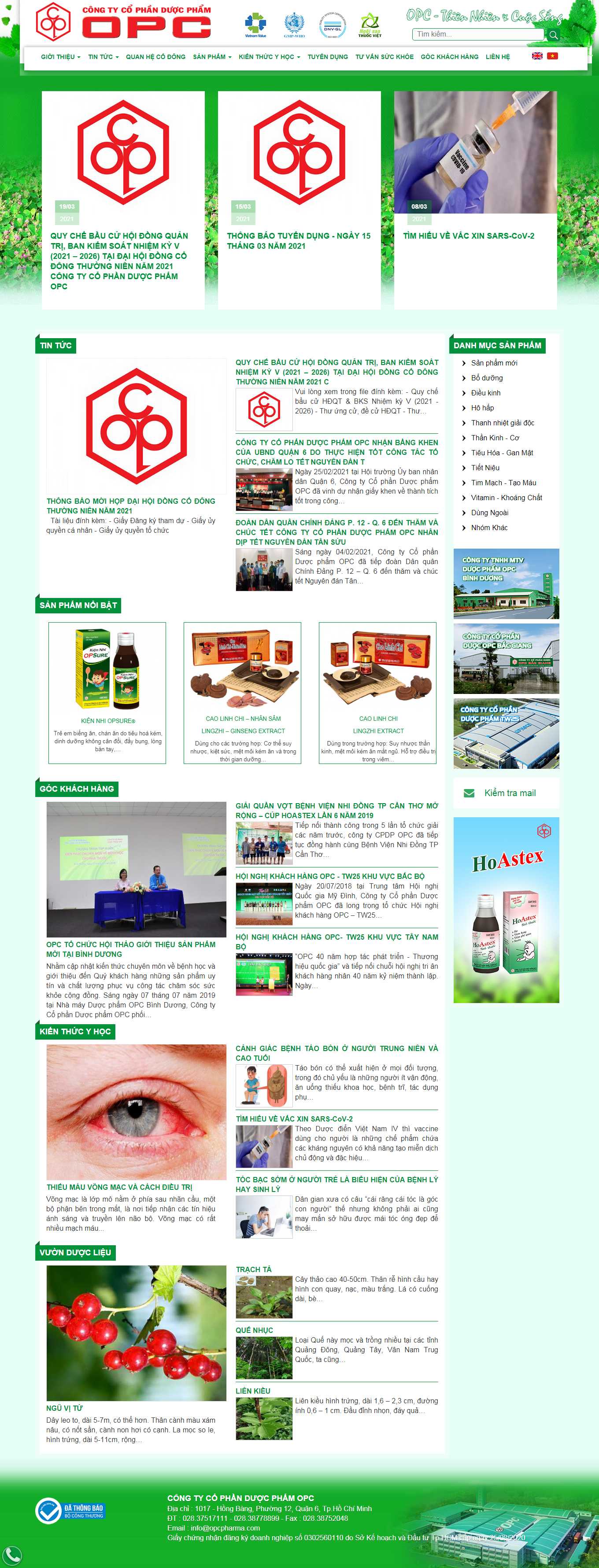 [khoahoc] Thiết kế Website Web Bình Phước - opcpharmacom