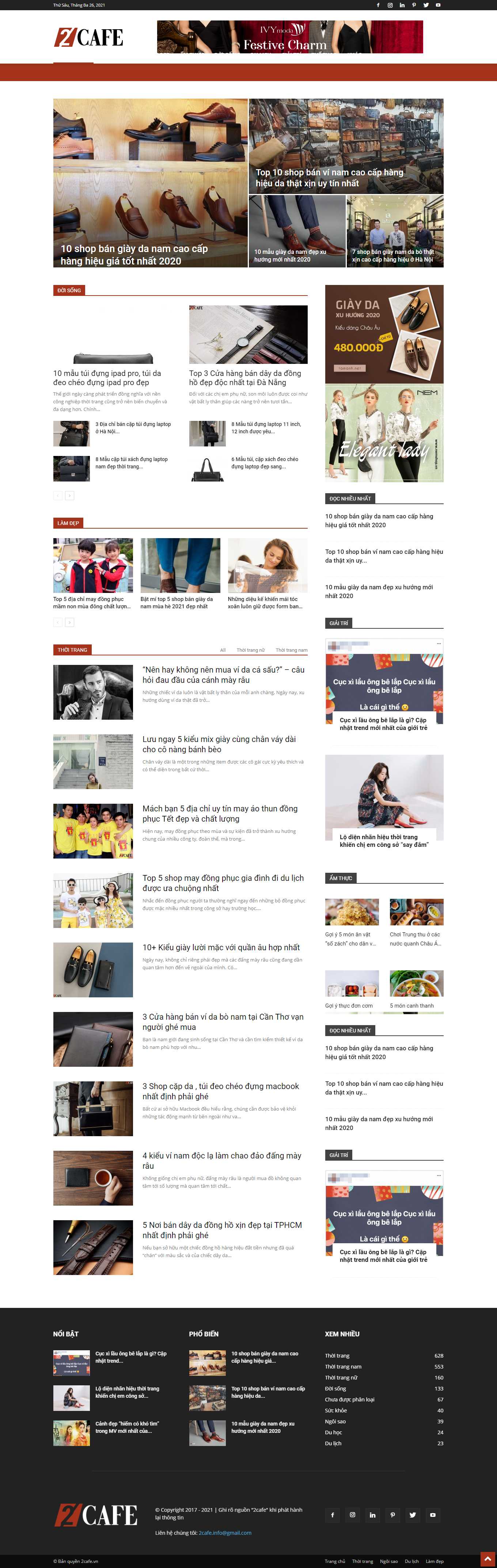 [hangdathat] Thiết kế Website Web Cà Mau - 2cafevn