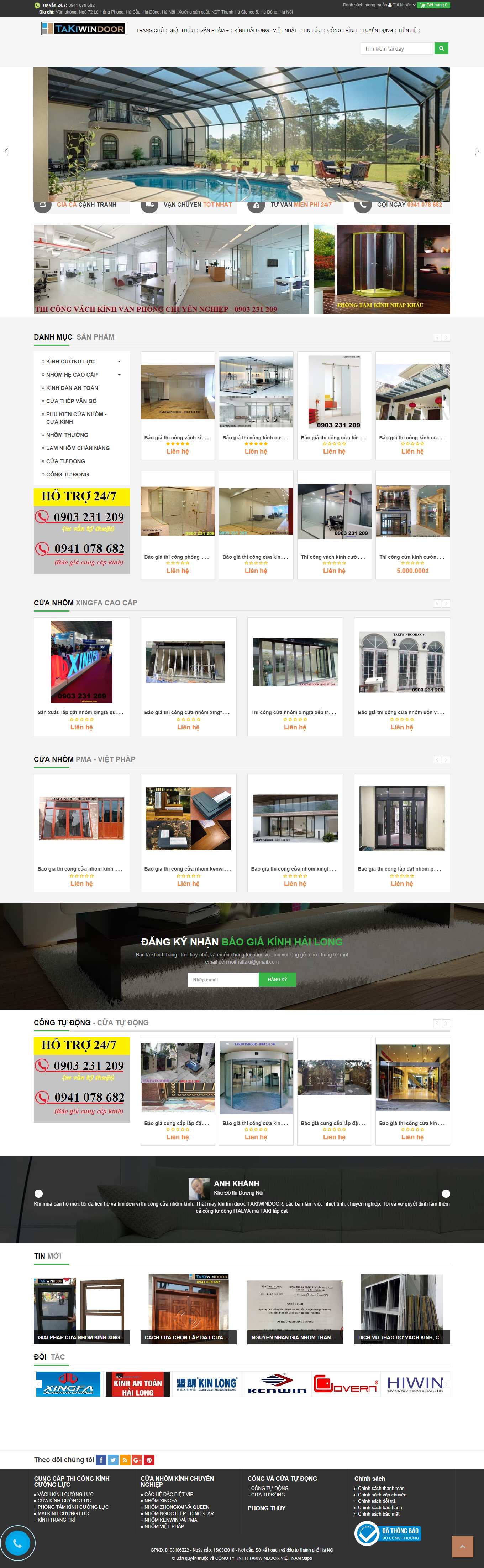 [dbk] Thiết kế Website Web Cao Bằng - takiwindoorcom