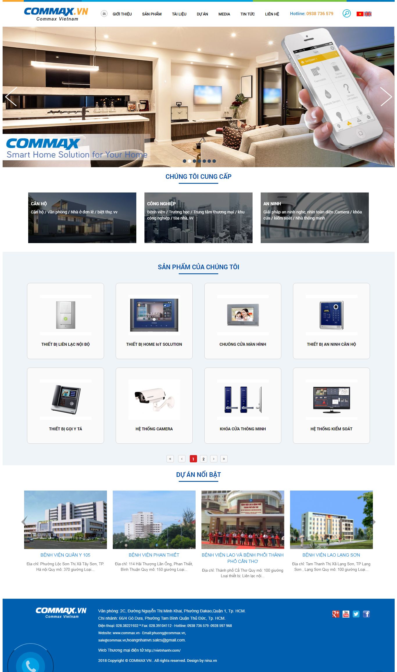 [hknmotor] Thiết kế Website Web Quận Hoàng Mai - commaxvn