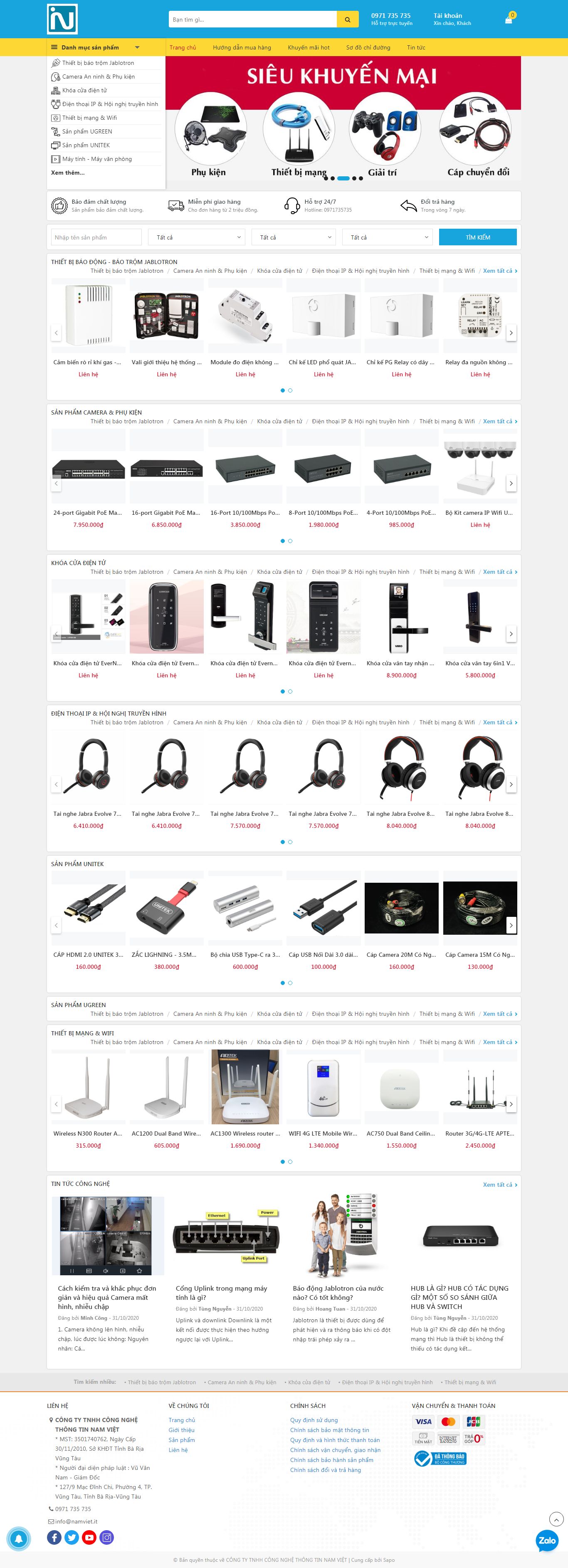 [vienthongthientan] Thiết kế Website Web Huyện Sóc Sơn - namvietit