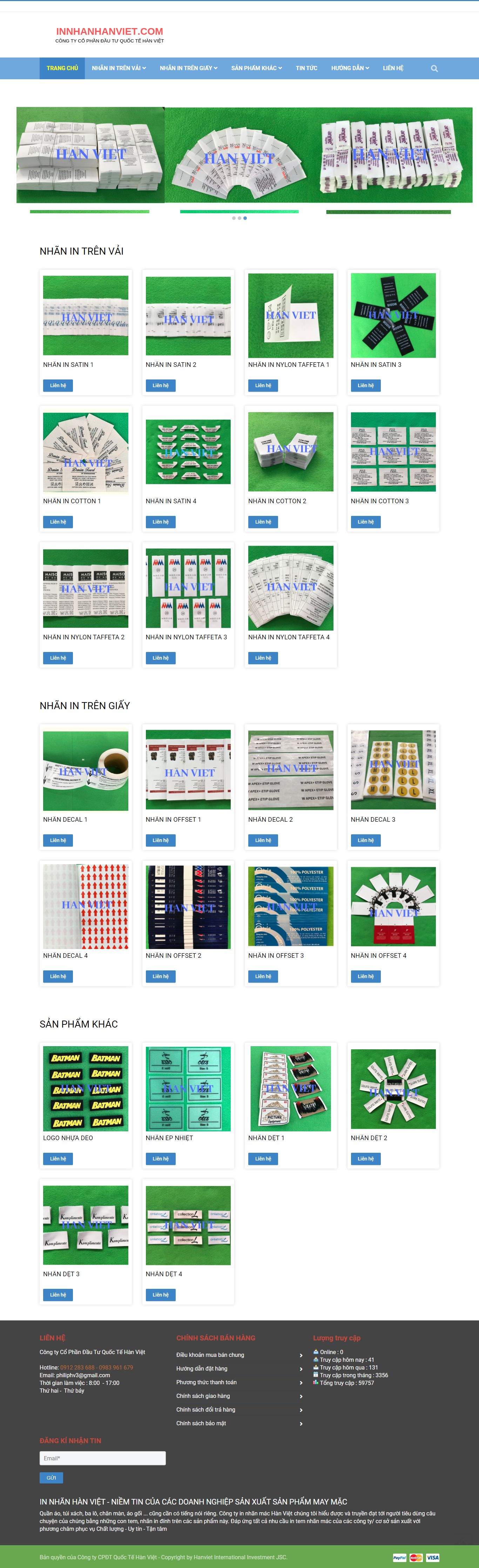 Thiết kế Website Web Huyện Mê Linh - inhiflexvn