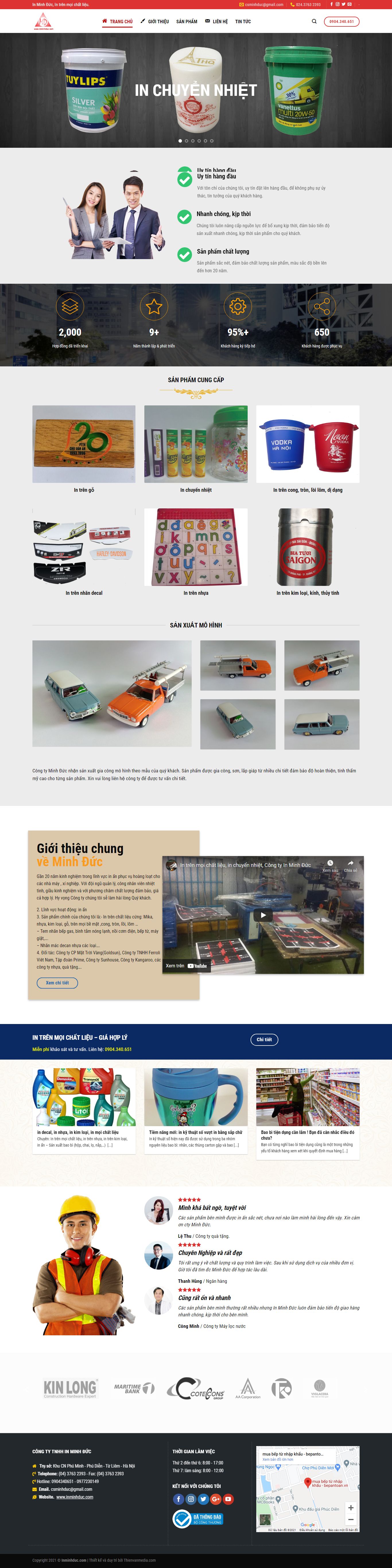 Thiết kế Website Web Huyện Mê Linh - inminhduccom