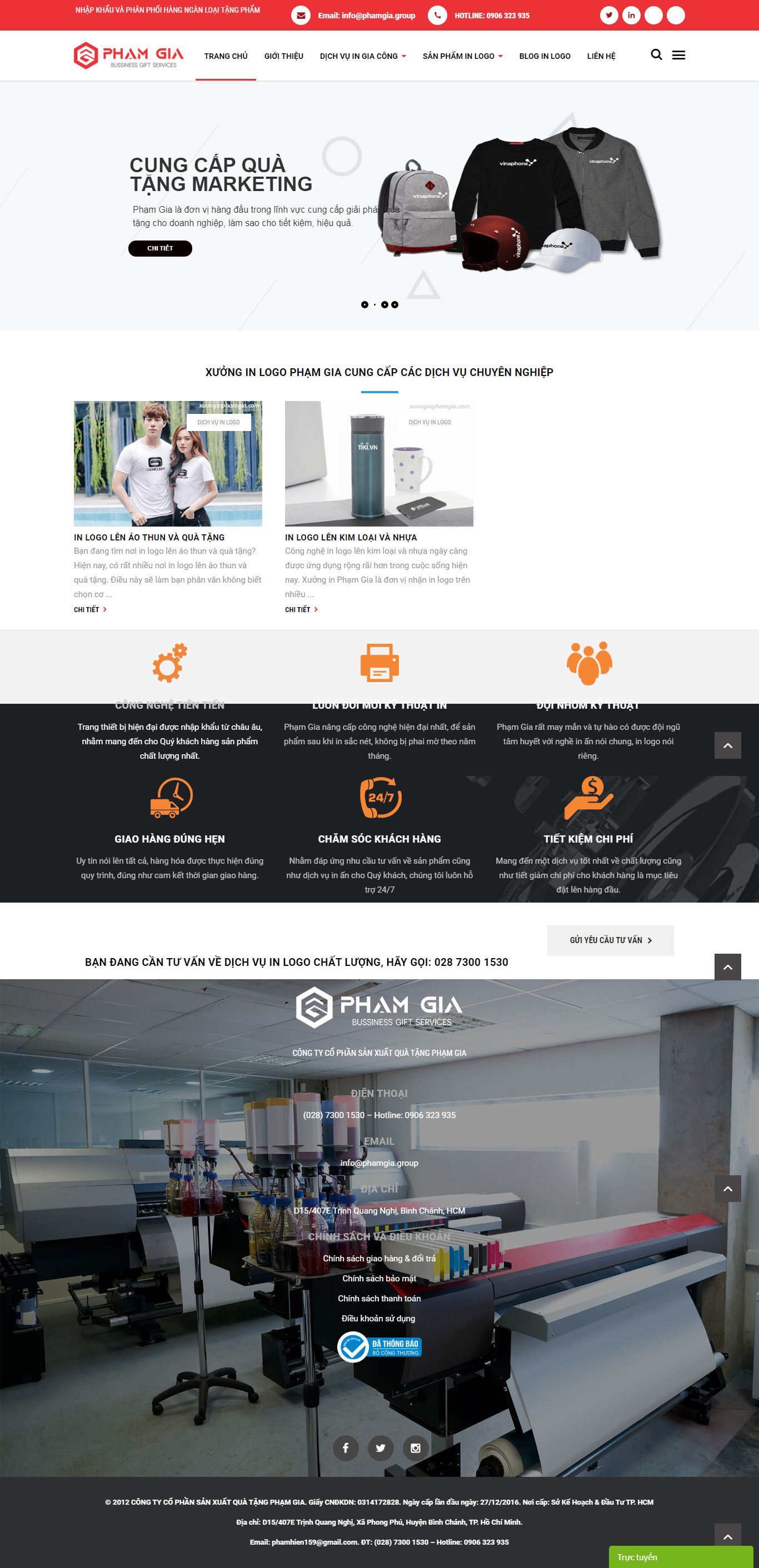 Thiết kế Website Web Huyện Mê Linh - xuonginphamgiacom