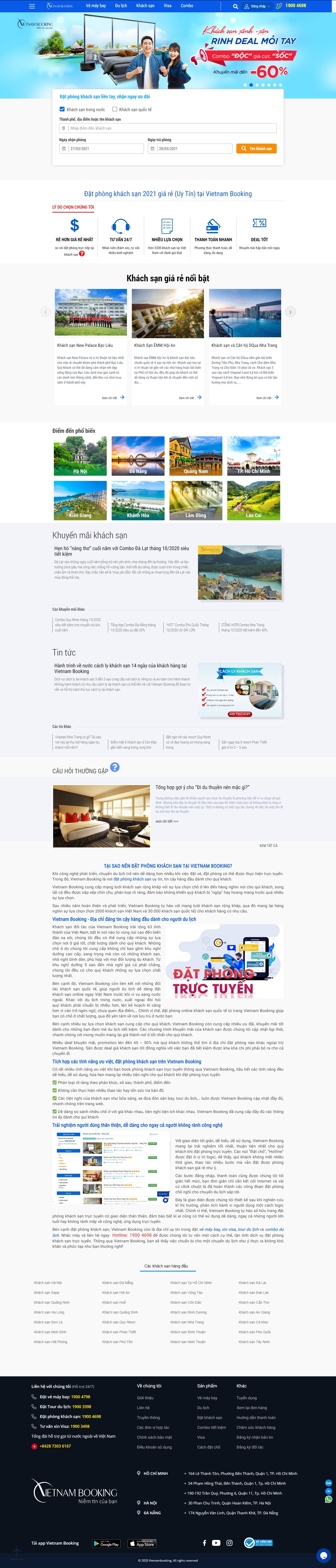 Thiết kế Website Web Bạc Liêu - wwwvietnambookingcom