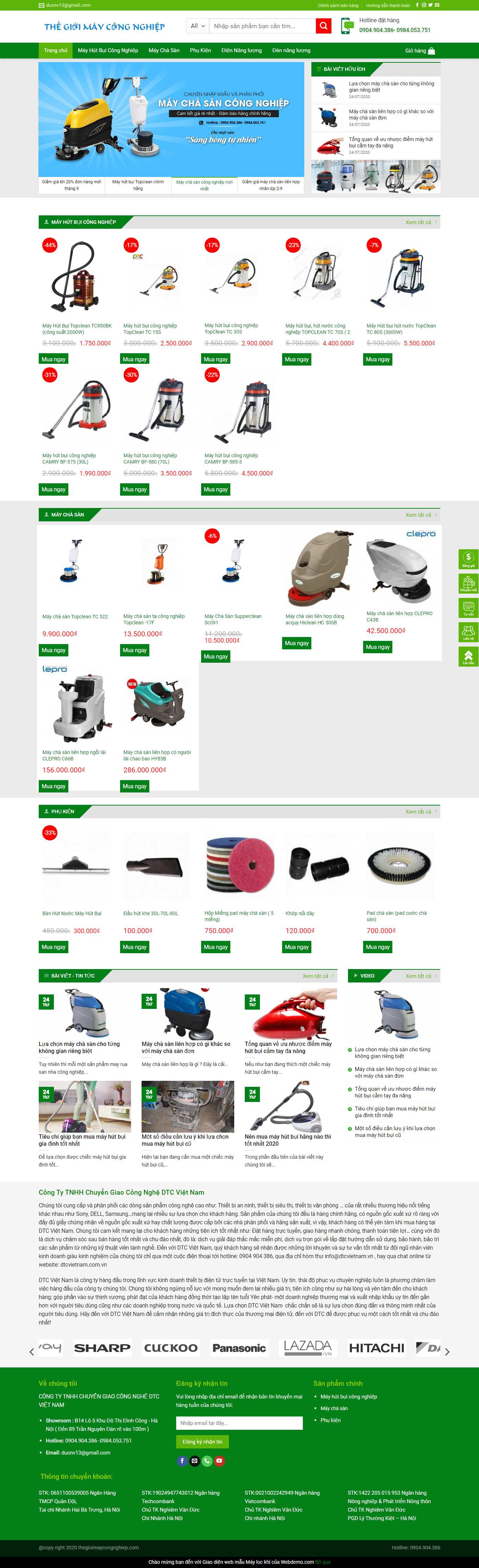 [autoshop] Thiết kế Website Web Gia Lai - thegioimaycongnghiepcom