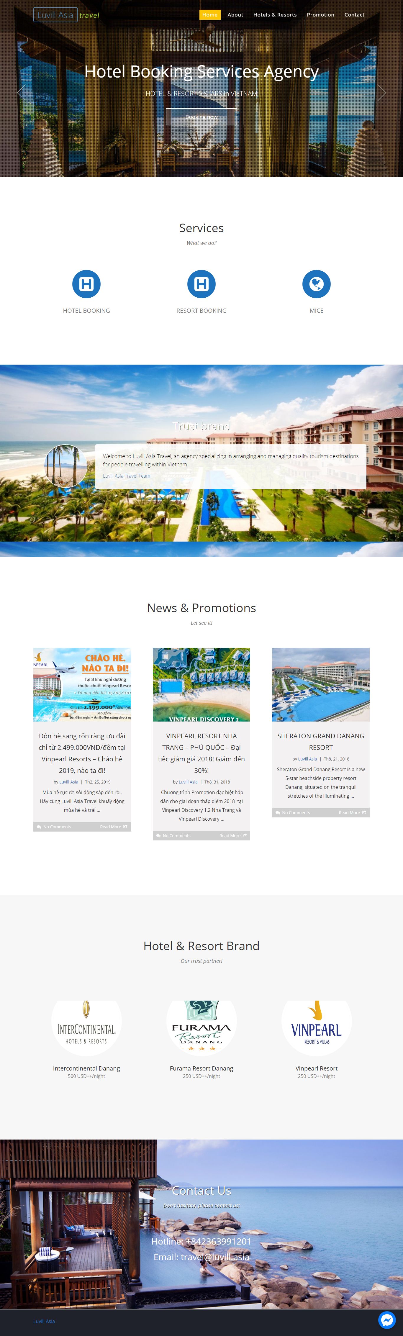 Thiết kế Website Web Bạc Liêu - luvillasia