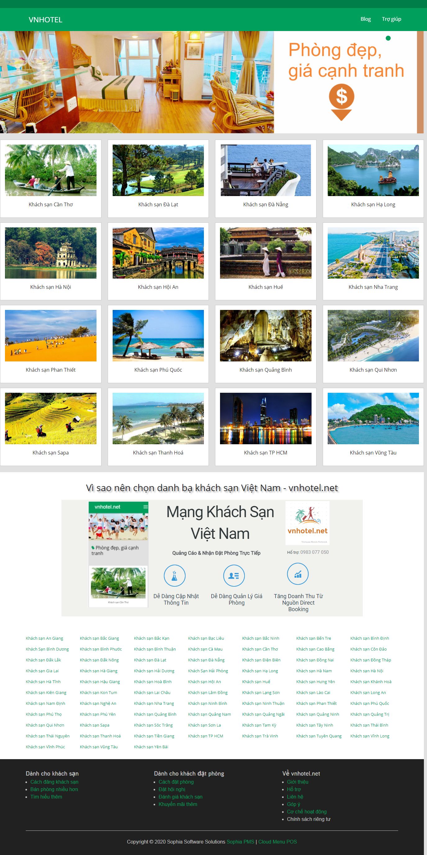 Thiết kế Website Web Bắc Kạn - vnhotelnet
