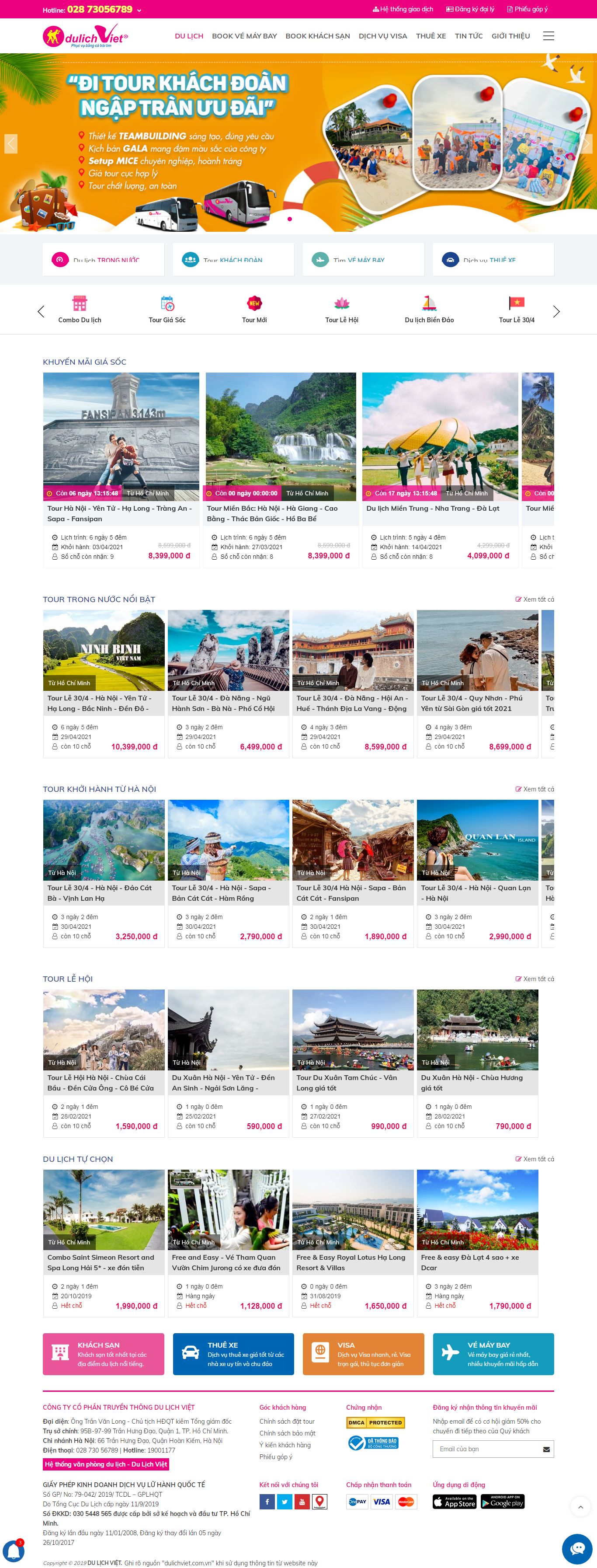 Thiết kế Website Web Bắc Kạn - dulichvietcomvn