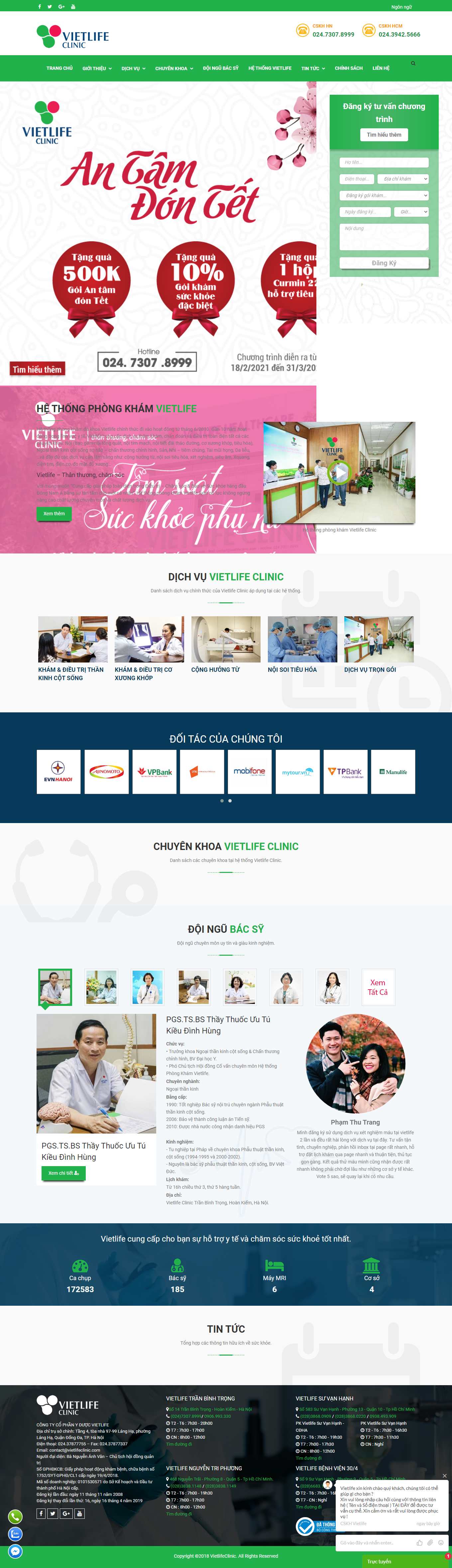 [dpm] Thiết kế Website Web Hà Nội - vietlifecliniccom