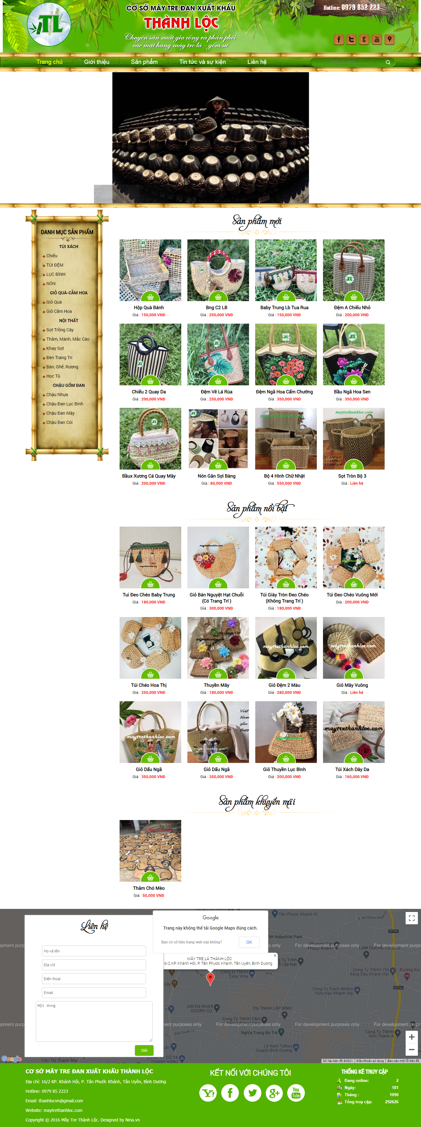 [xuonggomviet] Thiết kế Website Web Bắc Giang - maytrethanhloccom