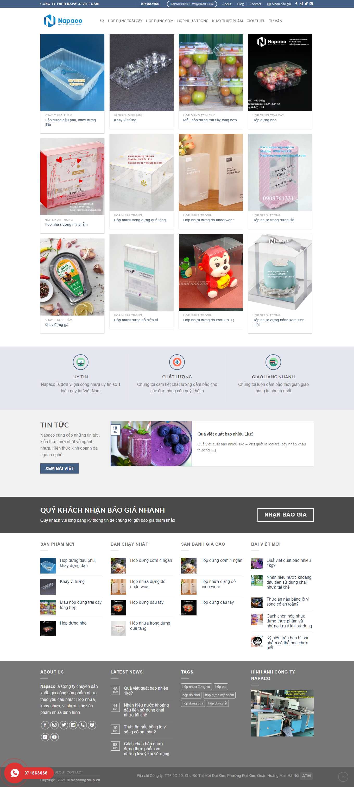 Thiết kế Website Web Hải Dương - napacovn