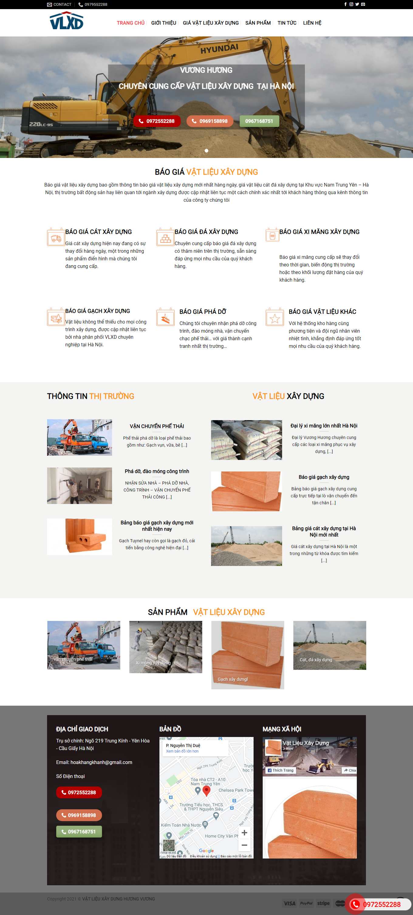 Thiết kế Website Web Hải Dương - vatlieuxaydungvuonghuongcom