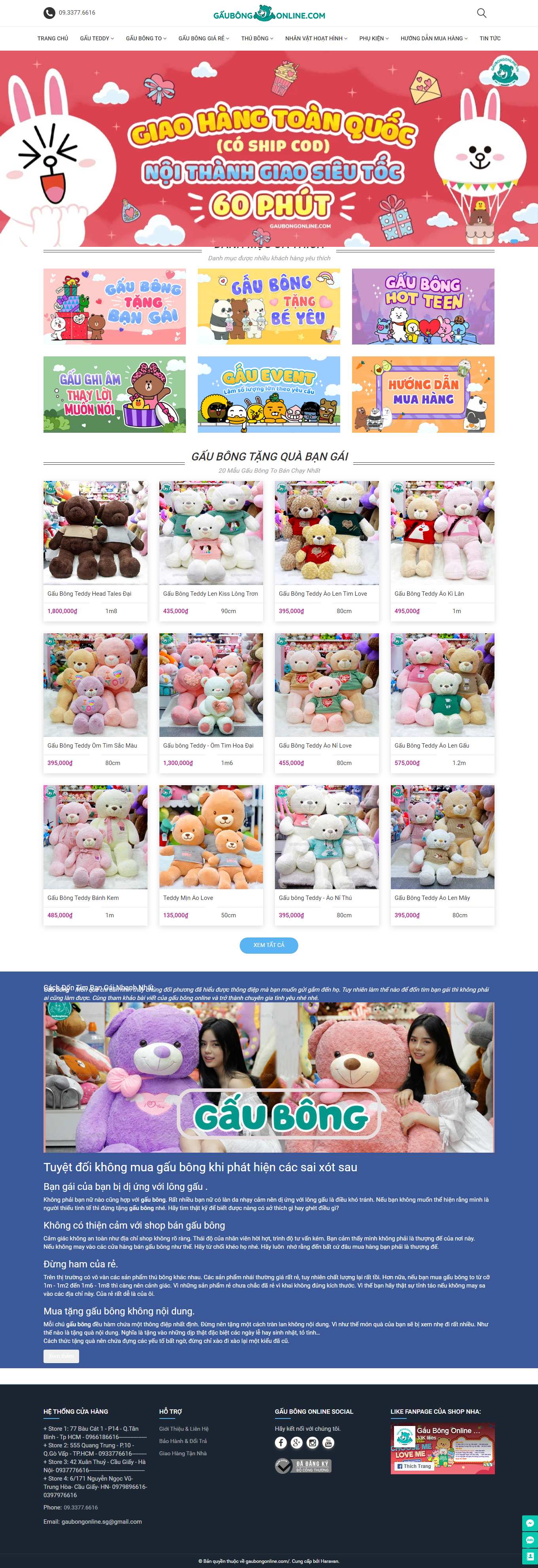 Thiết kế Website Web Hải Dương - gaubongonlinecom