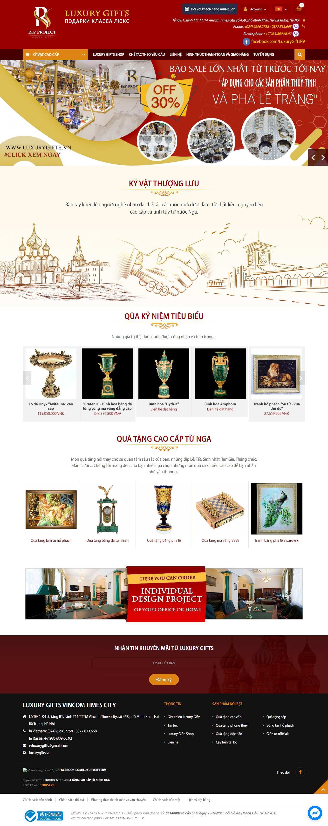 Thiết kế Website Web Hải Phòng - luxurygiftsvn