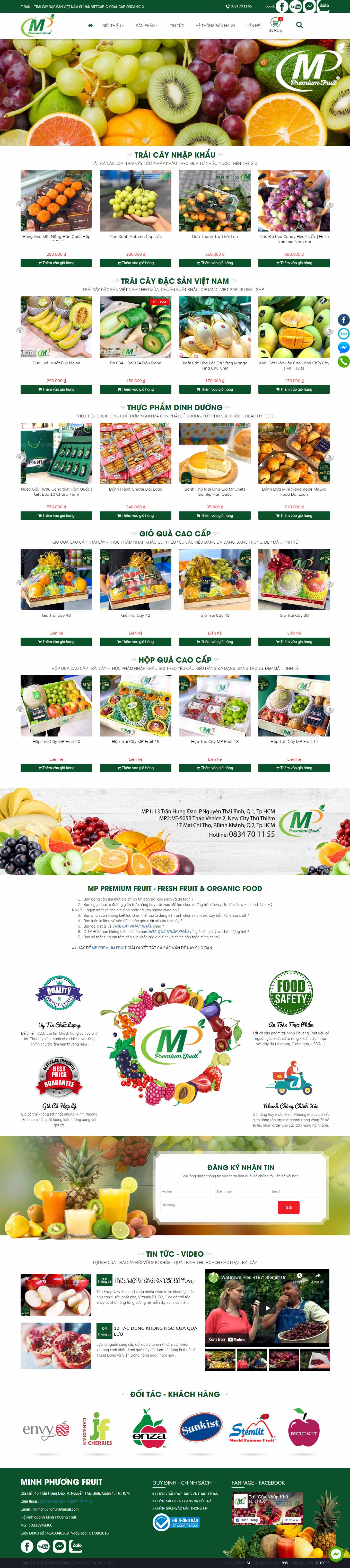 [phukienahai] Thiết kế Website Web Khánh Hòa - minhphuongfruitcom