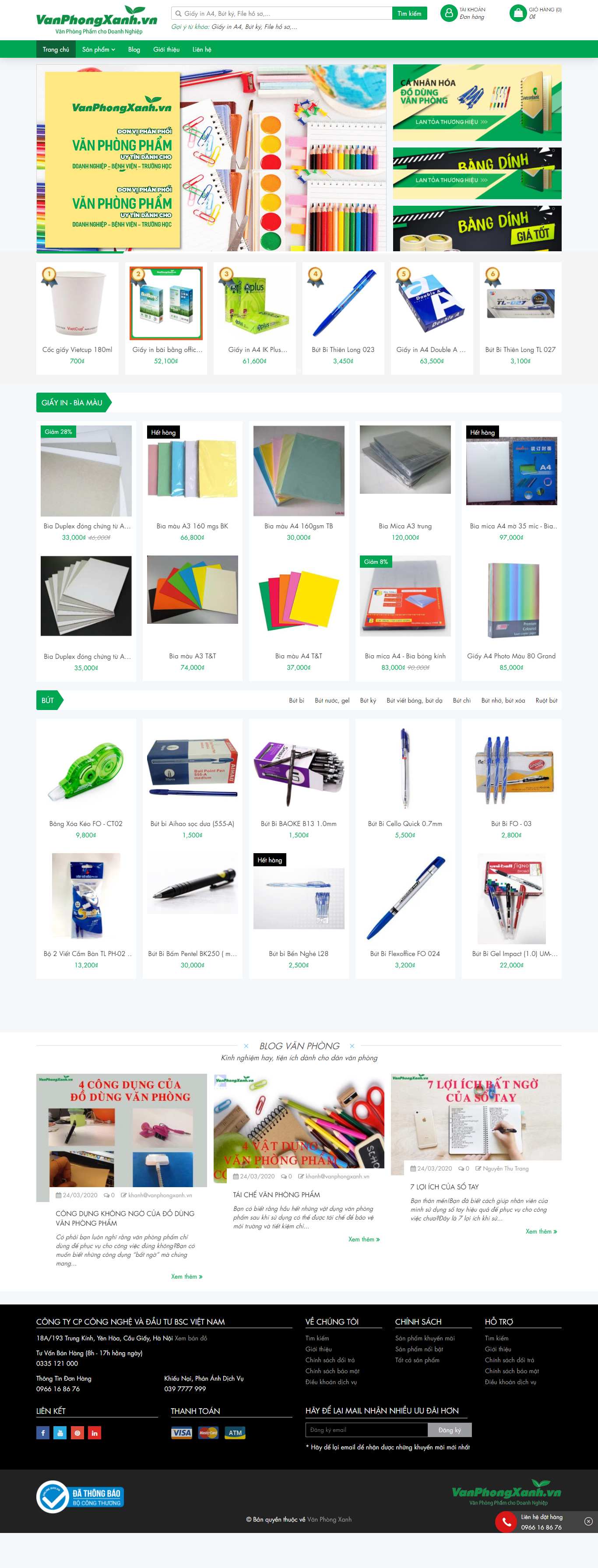 [megabus] Thiết kế Website Web Hà Nam - vanphongxanhvn