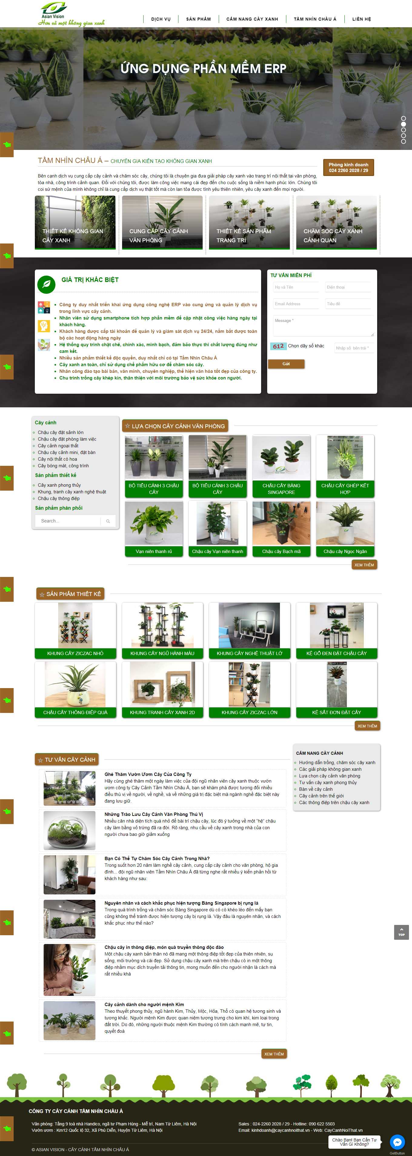 Thiết kế Website Web Kiên Giang - caycanhnoithatvn