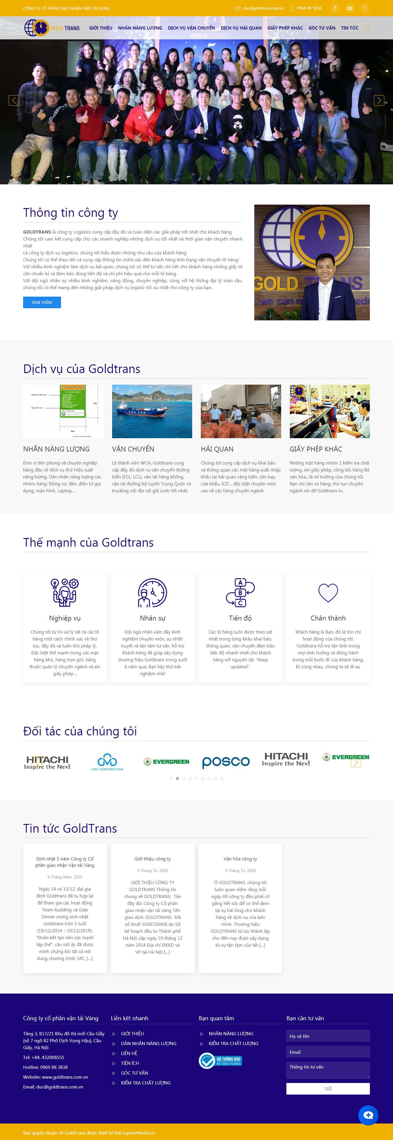 Thiết kế Website Web Kiên Giang - goldtranscomvn