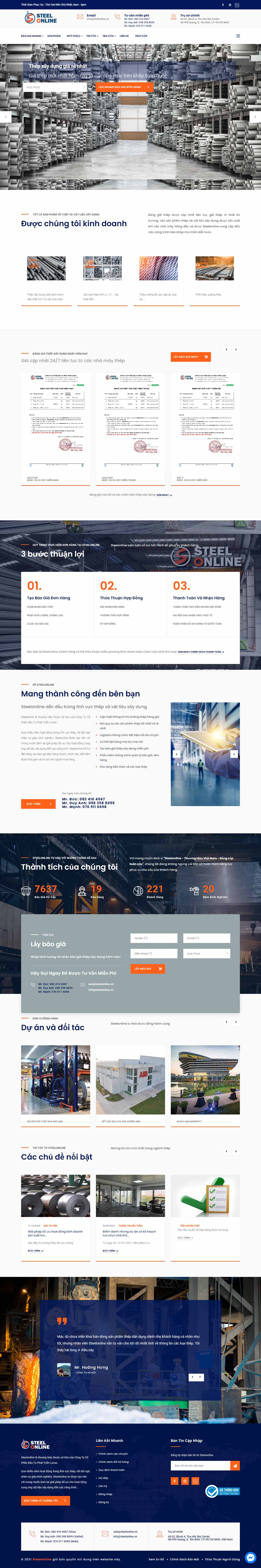 [maylambanhmi] Thiết kế Website Web Đồng Tháp - steelonlinevn