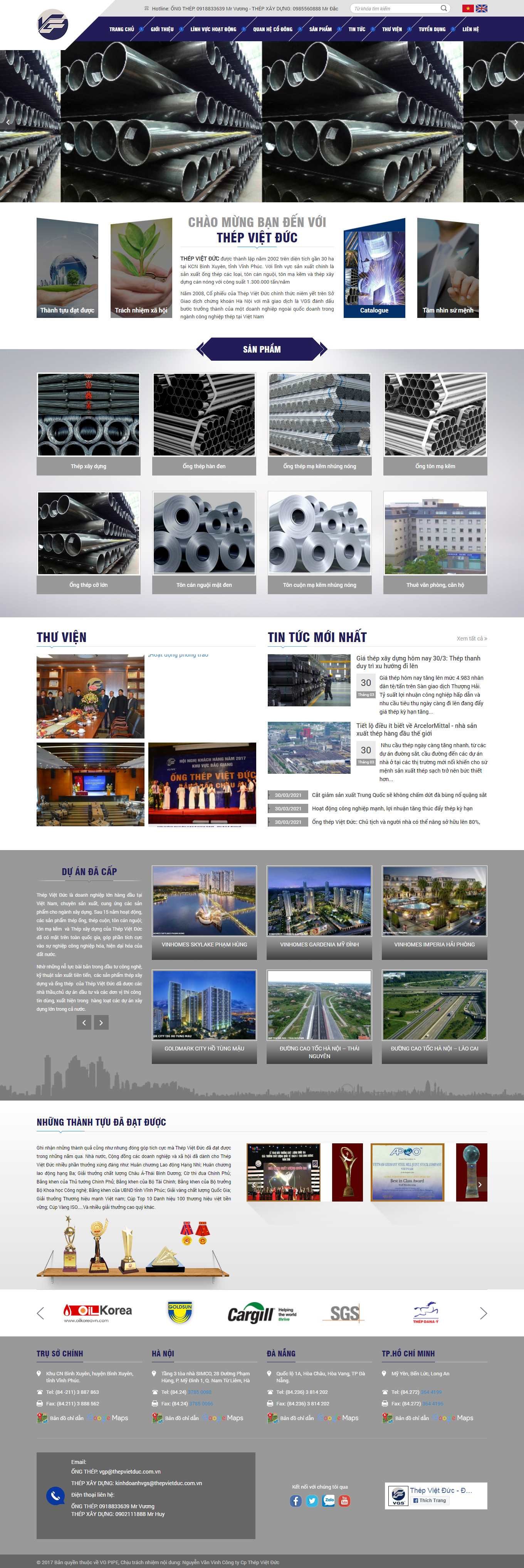 [maylambanhmi] Thiết kế Website Web Đồng Tháp - vgpipecomvn