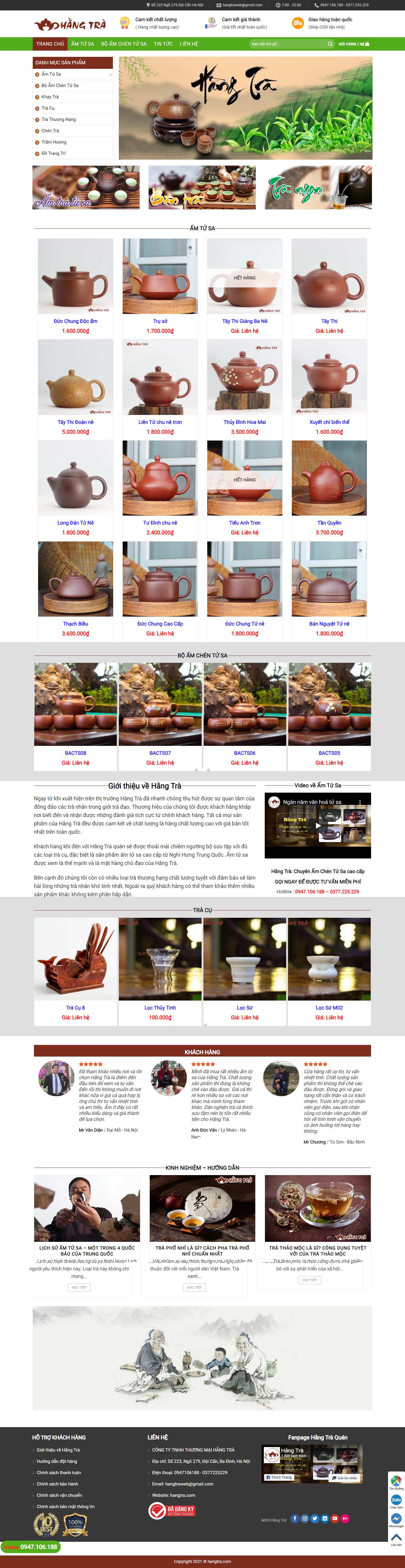 [baobitvah] Thiết kế Website Web Điện Biên - hangtracom