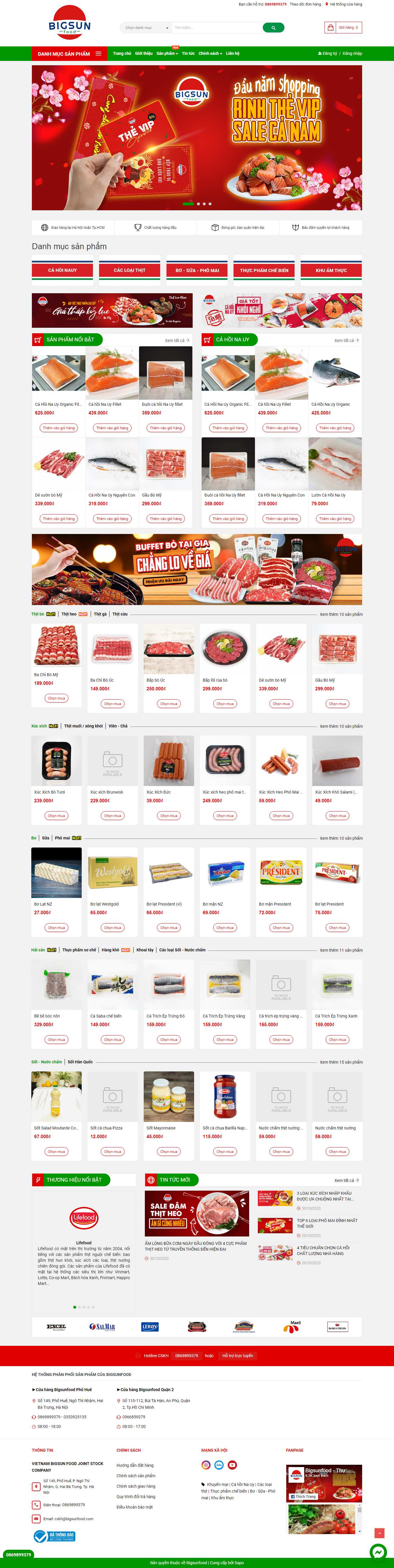 [baobitvah] Thiết kế Website Web Điện Biên - bigsunfoodcom