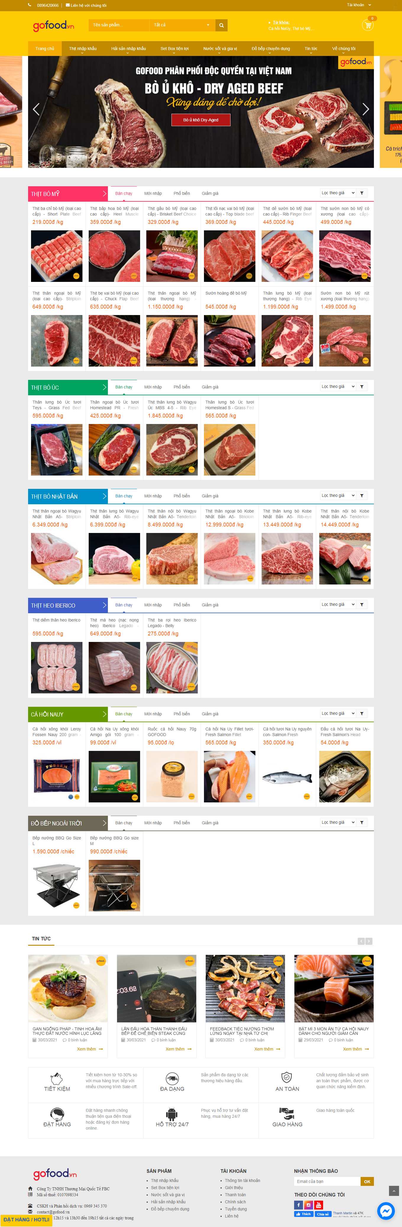 [baobitvah] Thiết kế Website Web Điện Biên - gofoodvn