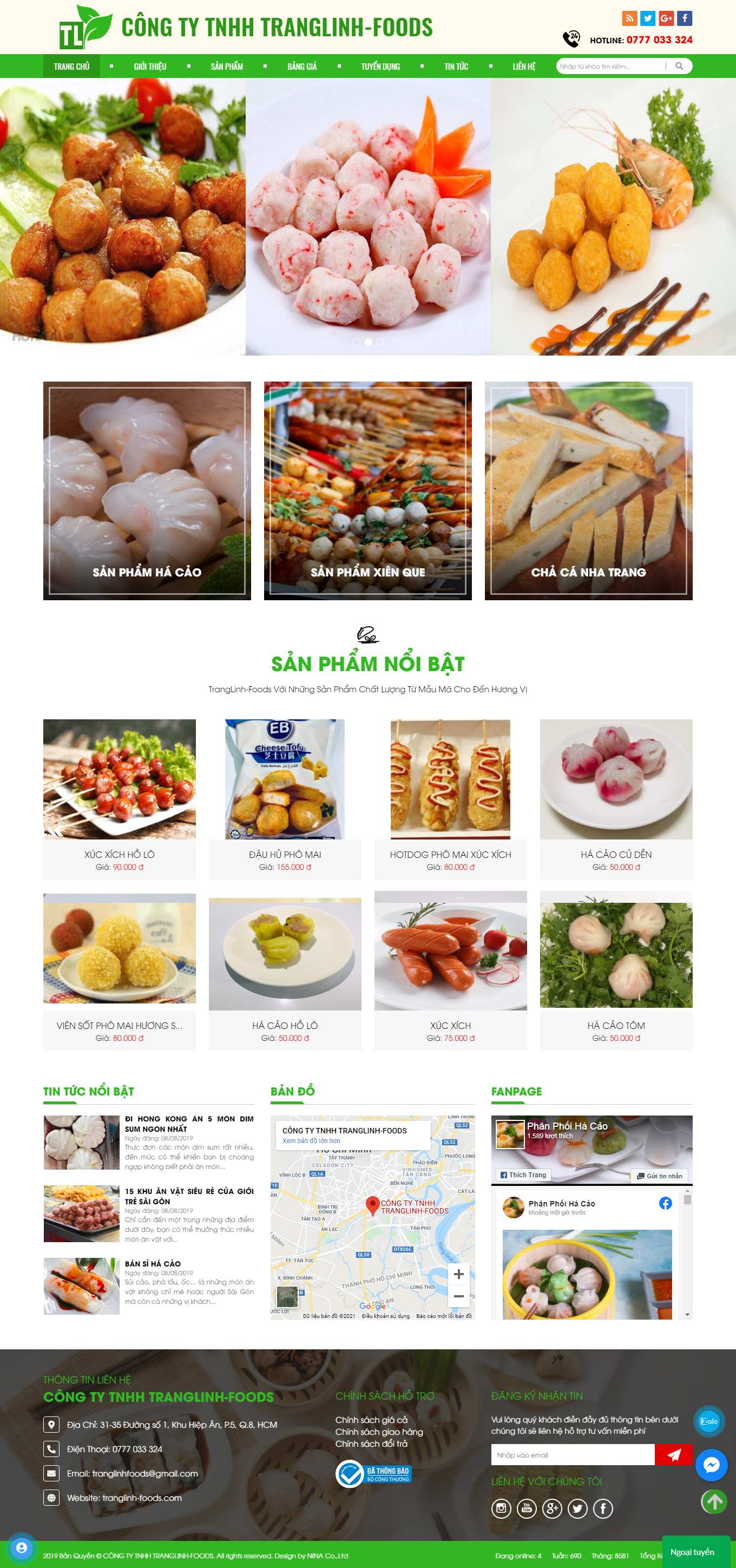 [vinid] Thiết kế Website Web Hà Giang - tranglinh-foodscom