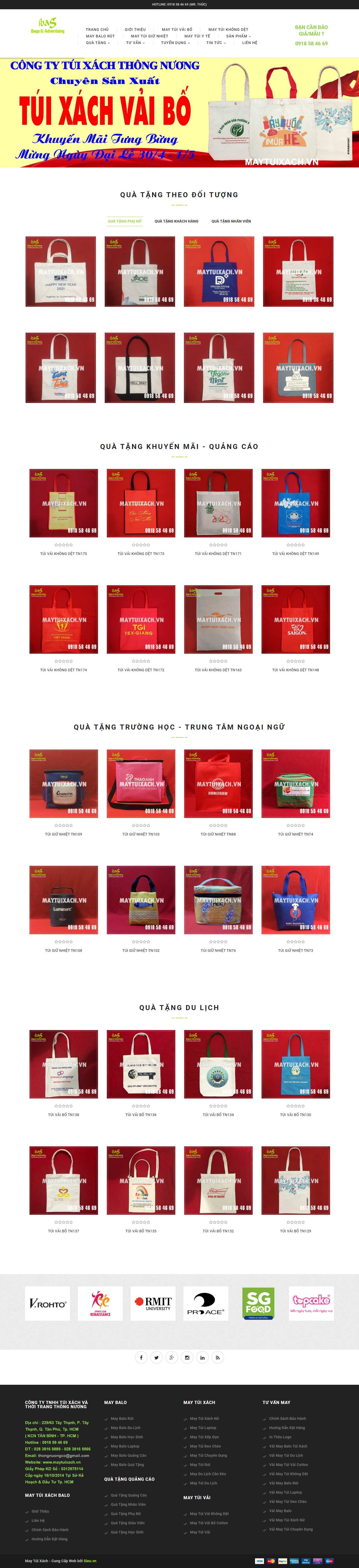 [vinid] Thiết kế Website Web Hà Giang - maytuixachvn