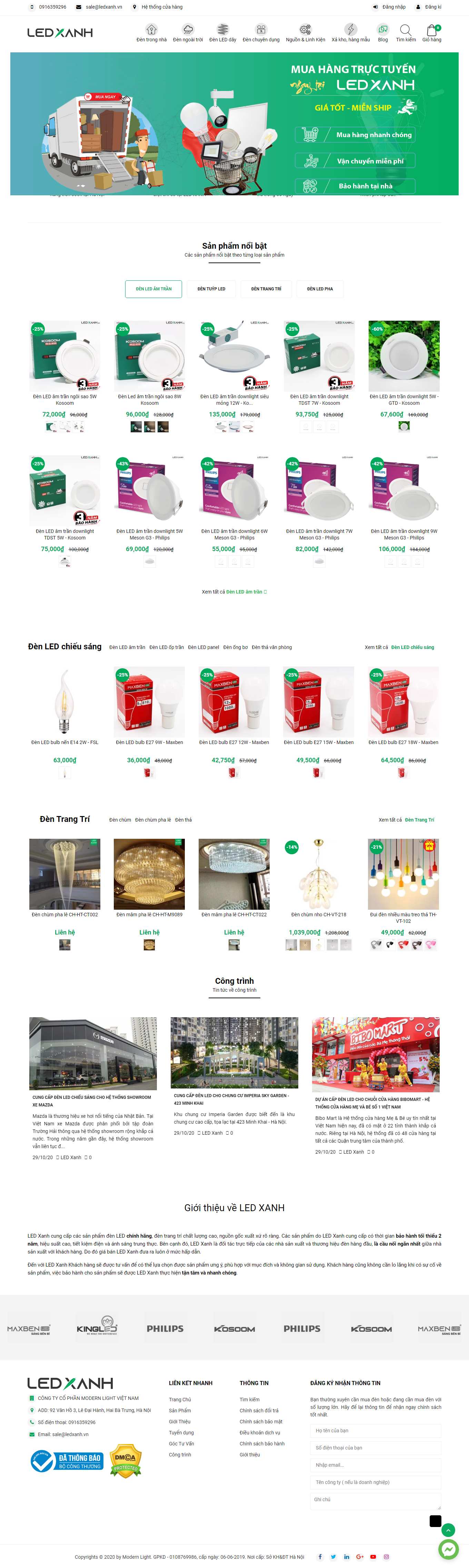 [dogohungoanh] Thiết kế Website Web Hà Tĩnh - ledxanhvn