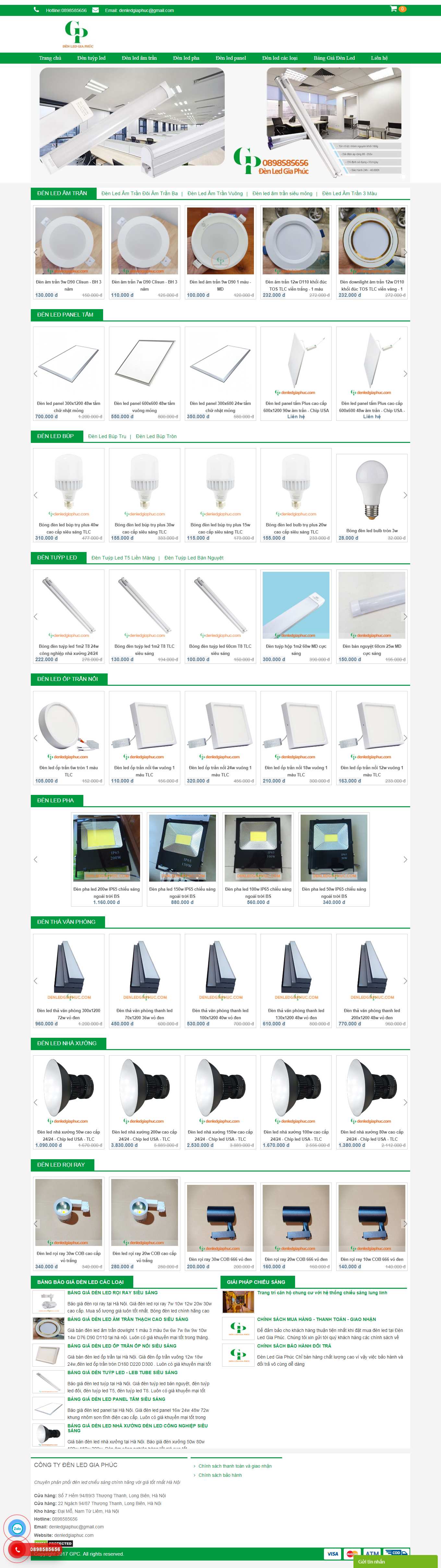 [dogohungoanh] Thiết kế Website Web Hà Tĩnh - denledgiaphuccom