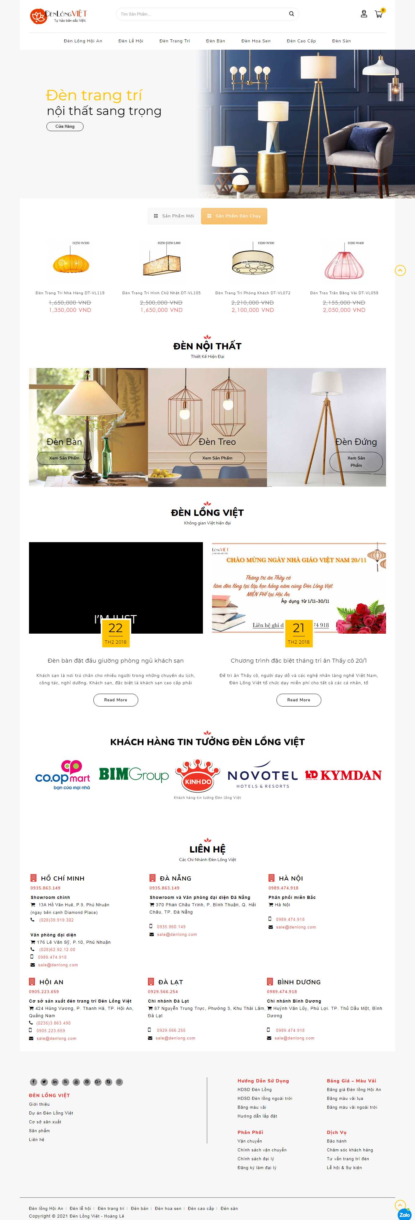 [khachsansaovang] Thiết kế Website Web Lâm Đồng - denlongvietvn