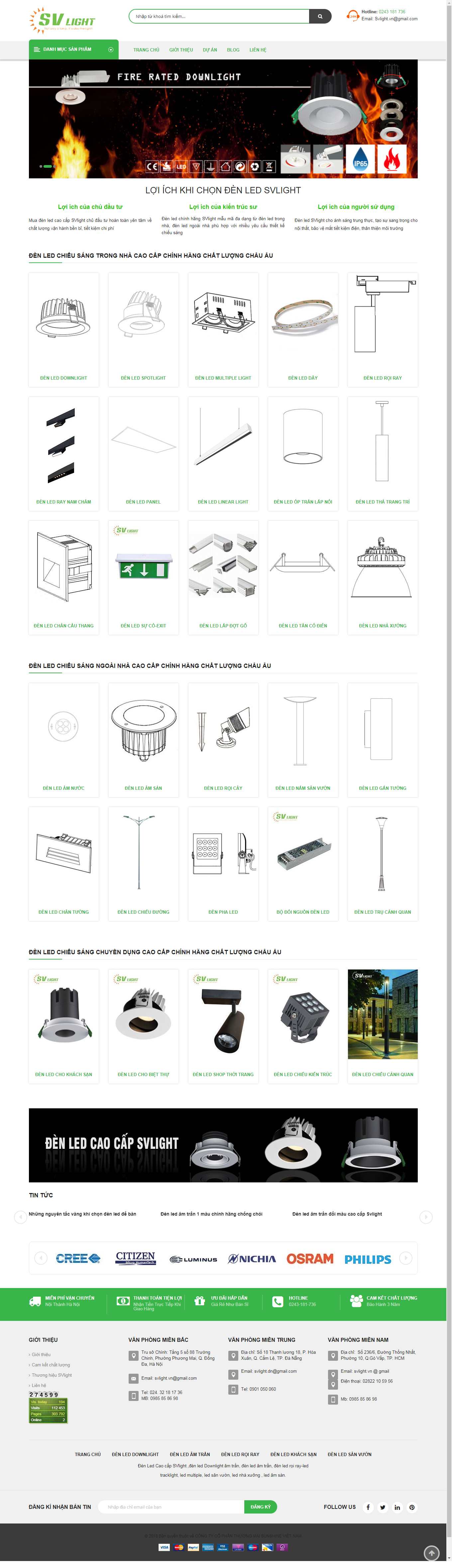 Thiết kế Website Web Long An - denledsvlightcom